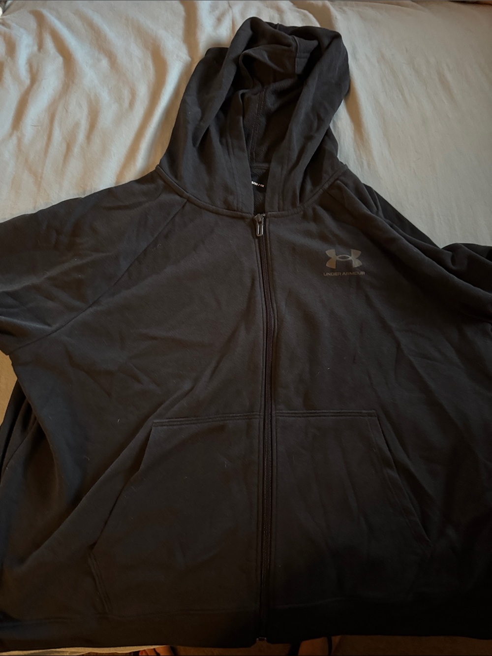 Under Armour Black Zip Hoodie with Logo
